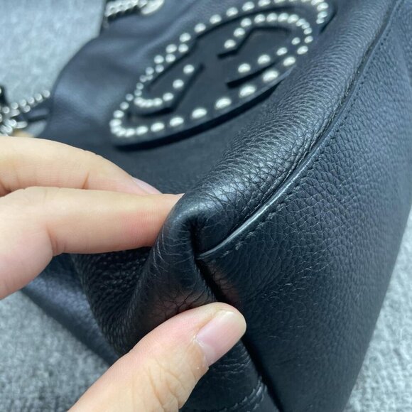 Gucci GG Soho on Chain Medium Shoulder Black Bag 660-82024 - Picture 7 of 16